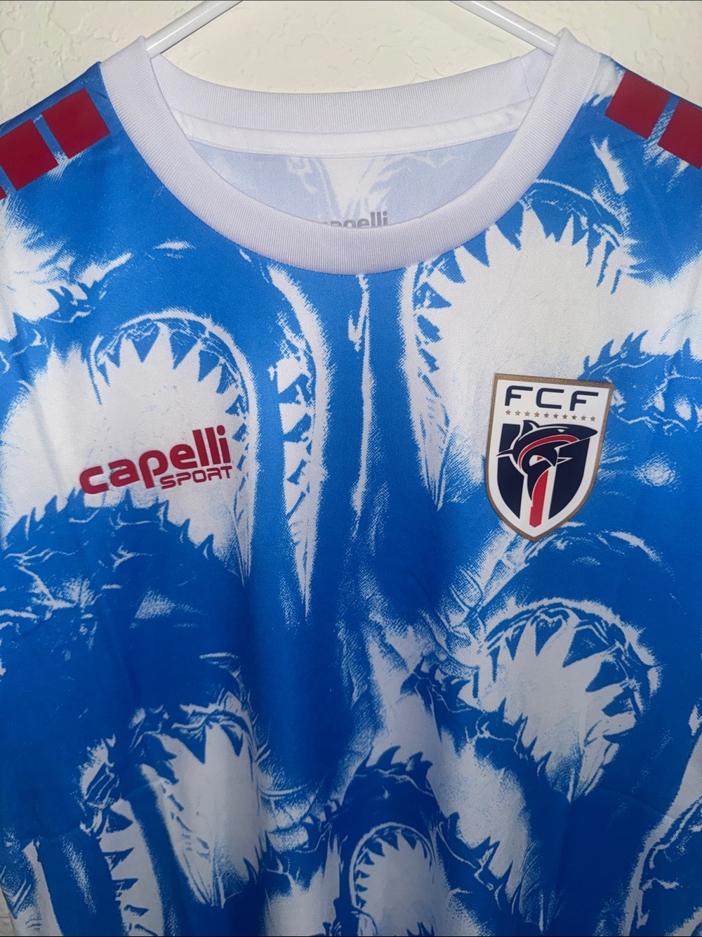 ✅NWT Cape Verde Cabo Verde World Cup 2026 Blue White Soccer Jersey - Picture 2 of 10